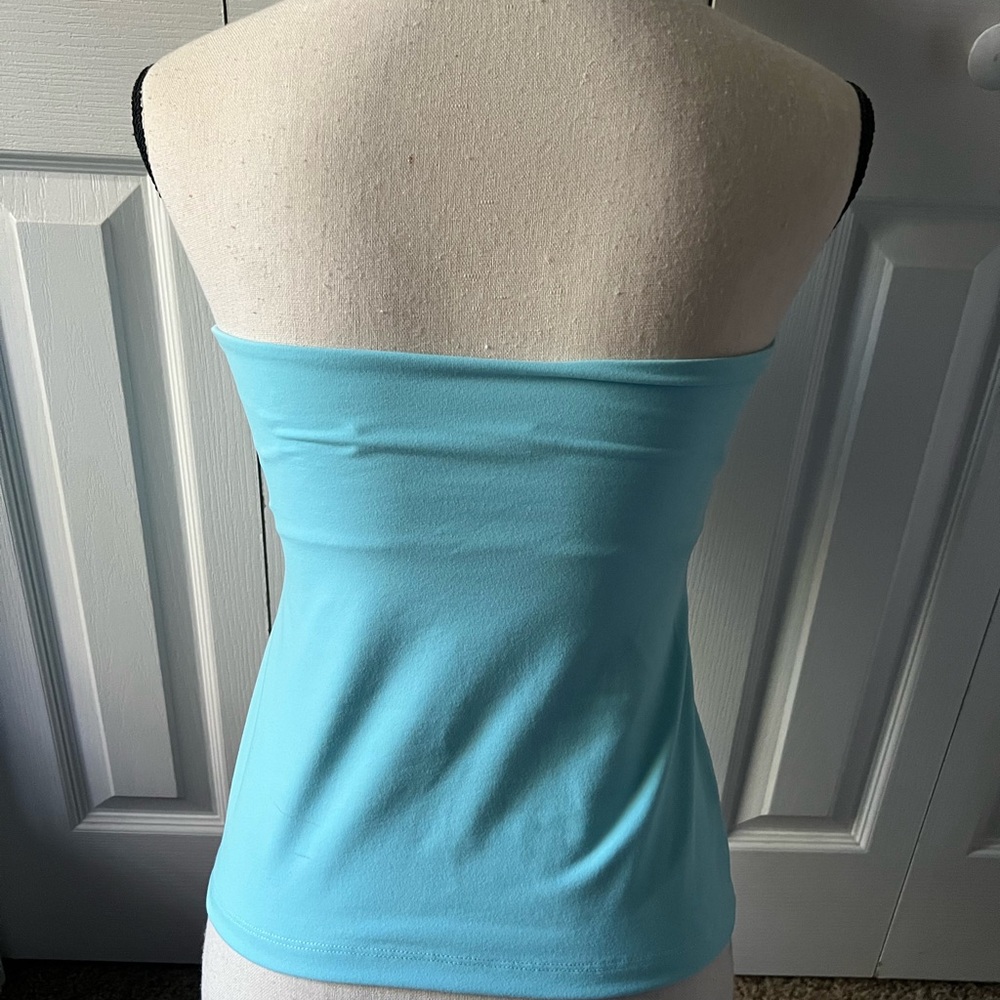 Susana Monaco Turquoise Fitted Halter Top Size Small - Picture 4 of 8